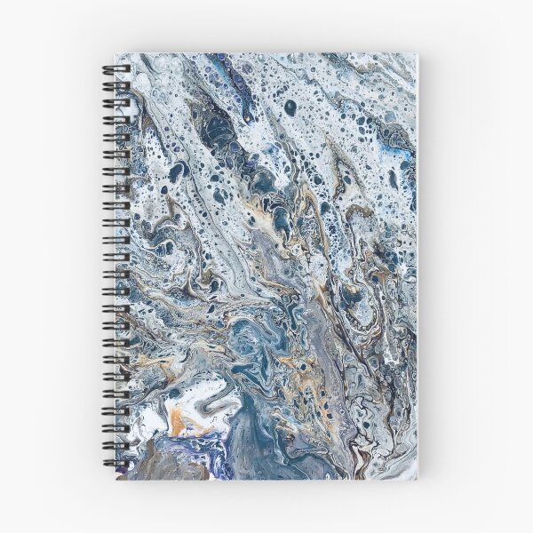 Item preview, Vivid Cool Marbled Golden Fluid Pour designed and sold by v-art9.