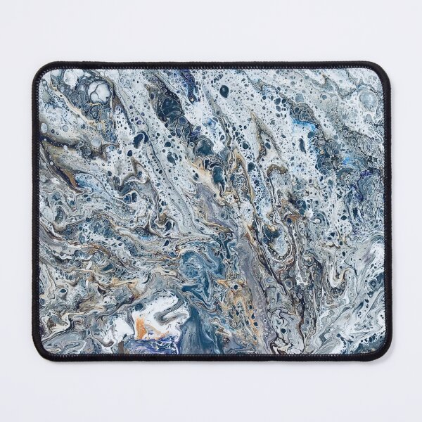 Item preview, Vivid Cool Marbled Golden Fluid Pour designed and sold by v-art9.