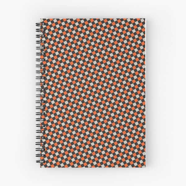 Item preview, Black & Orange Checkerboard Repeating Seamless Continuous Pattern Design designed and sold by Alchemy-A-La-G.