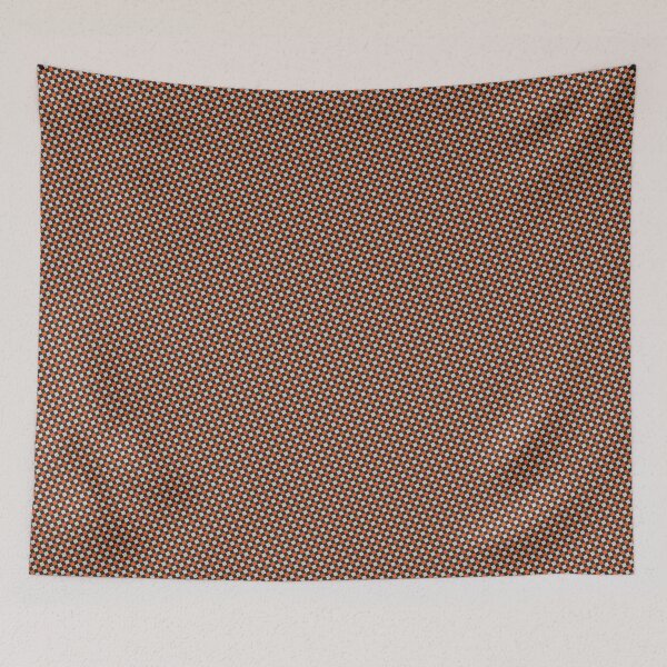 Item preview, Black & Orange Checkerboard Repeating Seamless Continuous Pattern Design designed and sold by Alchemy-A-La-G.