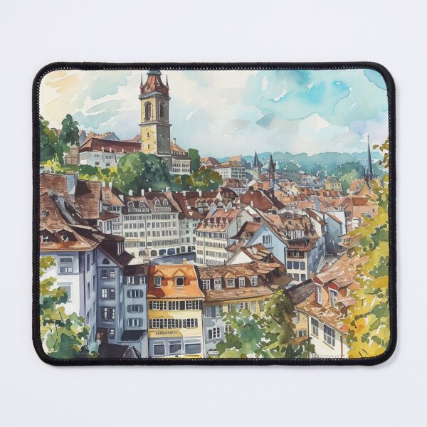 Item preview, Watercolor Design of Bern - Switzerland  designed and sold by Sketch-Shack.