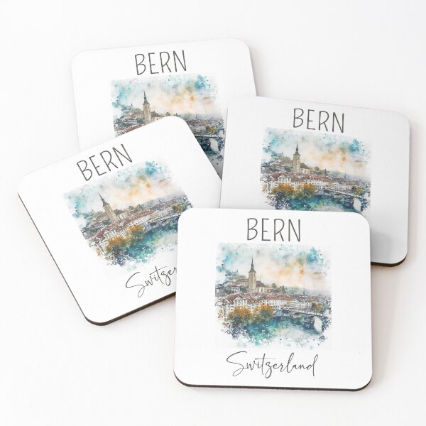 Item preview, Watercolor Design of Bern - Switzerland  designed and sold by Sketch-Shack.