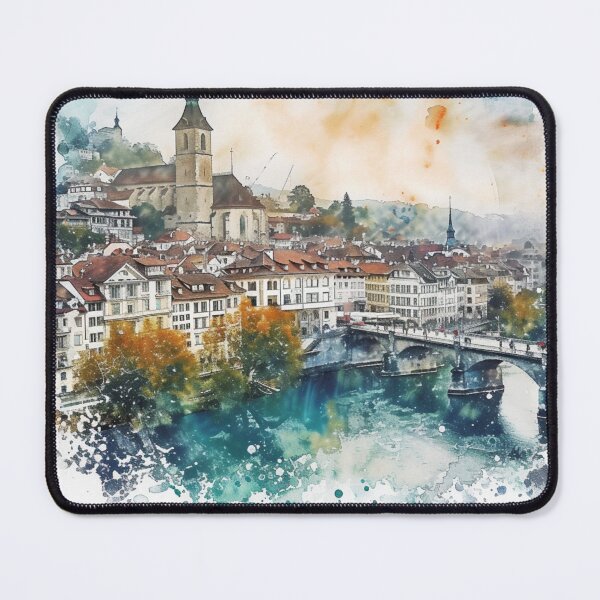 Item preview, Watercolor Design of Bern - Switzerland  designed and sold by Sketch-Shack.