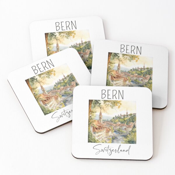 Item preview, Watercolor Design of Bern - Switzerland  designed and sold by Sketch-Shack.