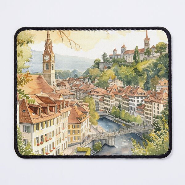 Item preview, Watercolor Design of Bern - Switzerland  designed and sold by Sketch-Shack.