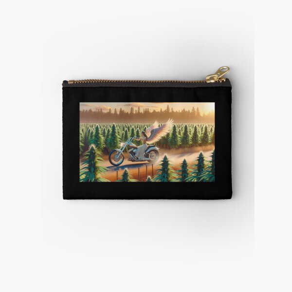 Item preview, "Chopper Angel Amidst Giant Cannabis Trees" designed and sold by Aidesign77.