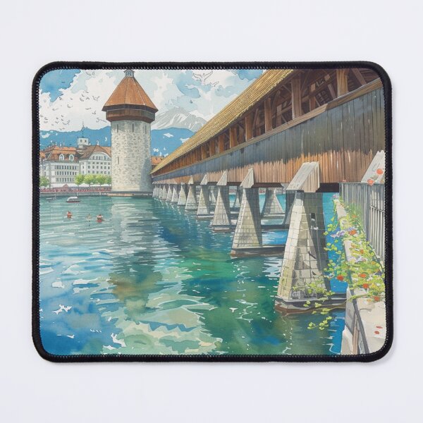 Item preview, Watercolor Design of Lucerne - Switzerland  designed and sold by Sketch-Shack.