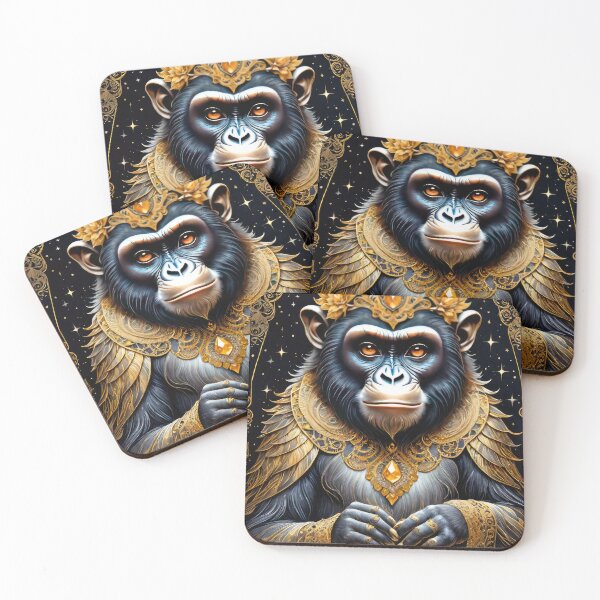 Item preview, Golden Textured Monkey designed and sold by cyberartstudiox.