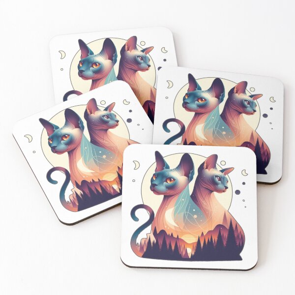 Item preview, The Sphynx Twins designed and sold by Furbabies Art.