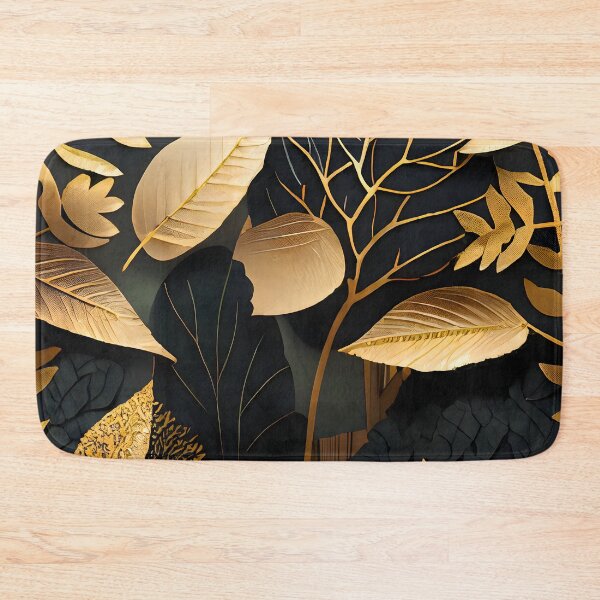 Item preview, Leaf, Leaves, Forest, Foliage, Nature, Tree, Plants, Gold, Layered Paper, Paper Cut, Black designed and sold by Golden-Feathers.