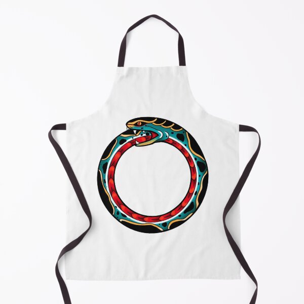 Item preview, Ouroboros oldschool tattoo style designed and sold by Clara Memmoli.