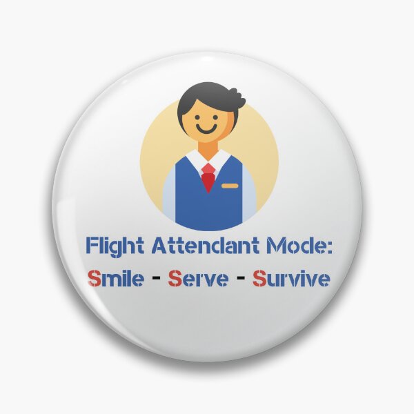 Item preview, Flight Attendant Mode Perfect Gift for Steward designed and sold by PurrfectJourney.
