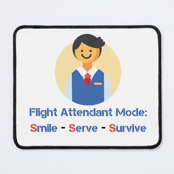 Item preview, Flight Attendant Mode Perfect Gift for Steward designed and sold by PurrfectJourney.