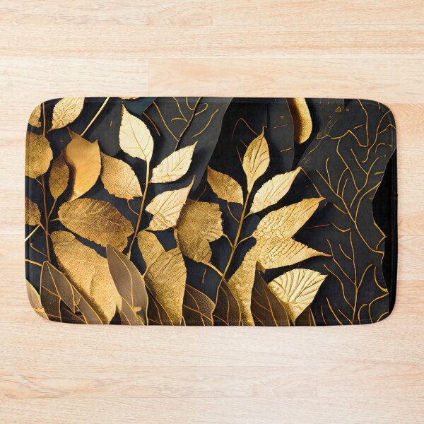 Item preview, Leaf, Leaves, Forest, Foliage, Nature, Tree, Plants, Gold, Layered Paper, Paper Cut, Black designed and sold by Golden-Feathers.