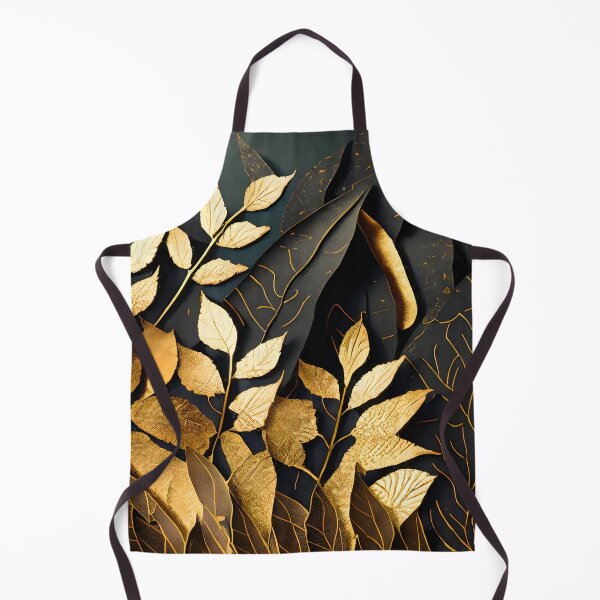 Item preview, Leaf, Leaves, Forest, Foliage, Nature, Tree, Plants, Gold, Layered Paper, Paper Cut, Black designed and sold by Golden-Feathers.