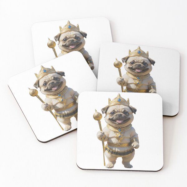 Item preview, His Royal Highness Aztec king Pug dog designed and sold by GiwuArt777.