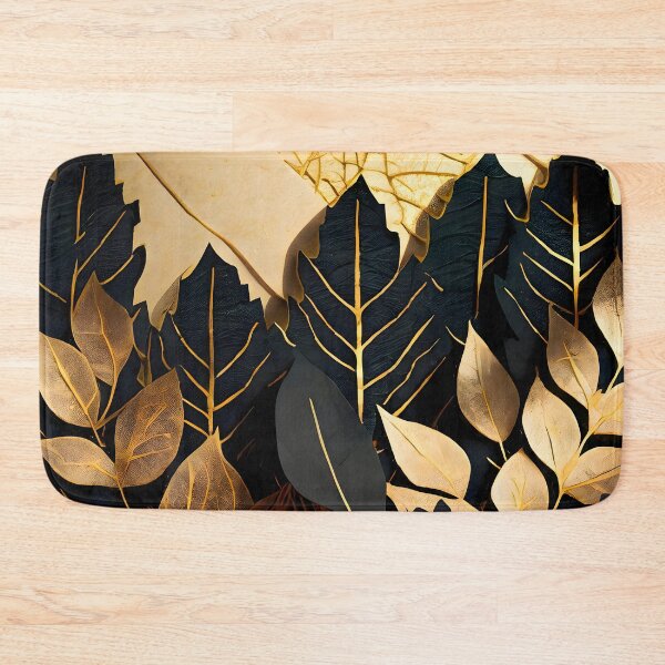 Item preview, Leaf, Leaves, Forest, Foliage, Nature, Tree, Plants, Gold, Layered Paper, Paper Cut, Black designed and sold by Golden-Feathers.