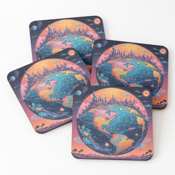 Item preview, The Forgotten World Atlas: Cosmic Metropolis Celestial Wonder designed and sold by MindfulVisionz.