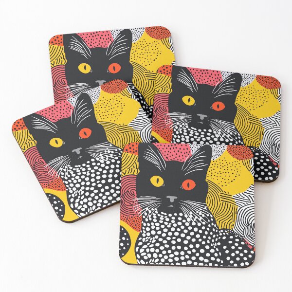 Item preview, Playful Polka Dot Cat designed and sold by EnchantArtCo.