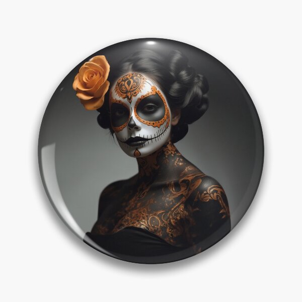Item preview, Elegant gorgeous La Calavera Catrina, Lady of the afterlife, the Elegant Skull designed and sold by Fantasymachine.