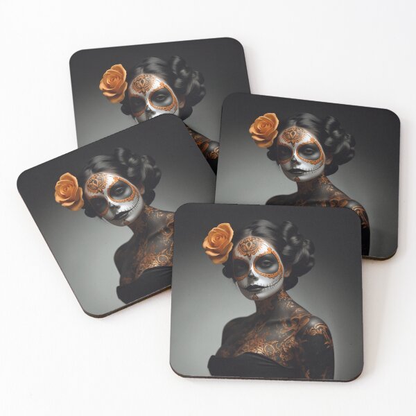 Item preview, Elegant gorgeous La Calavera Catrina, Lady of the afterlife, the Elegant Skull designed and sold by Fantasymachine.