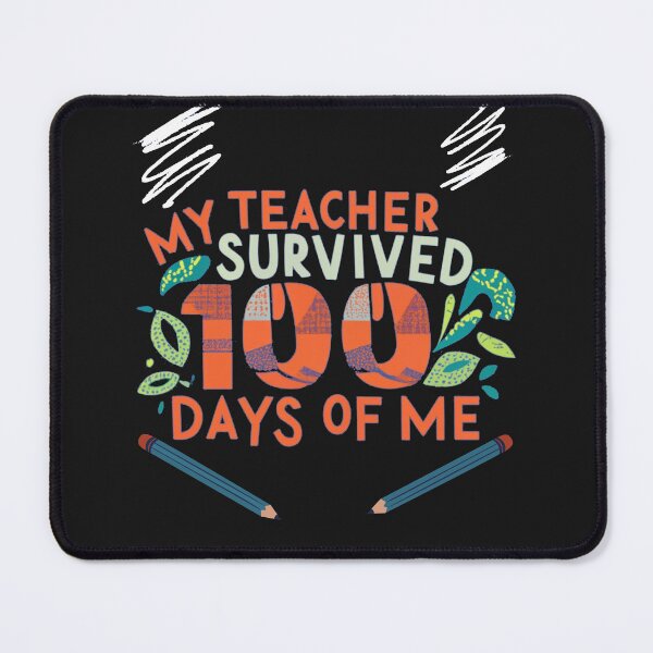 Item preview, My Teacher Survived 100 Days Of Me Orange letters designed and sold by Pawel Oska.