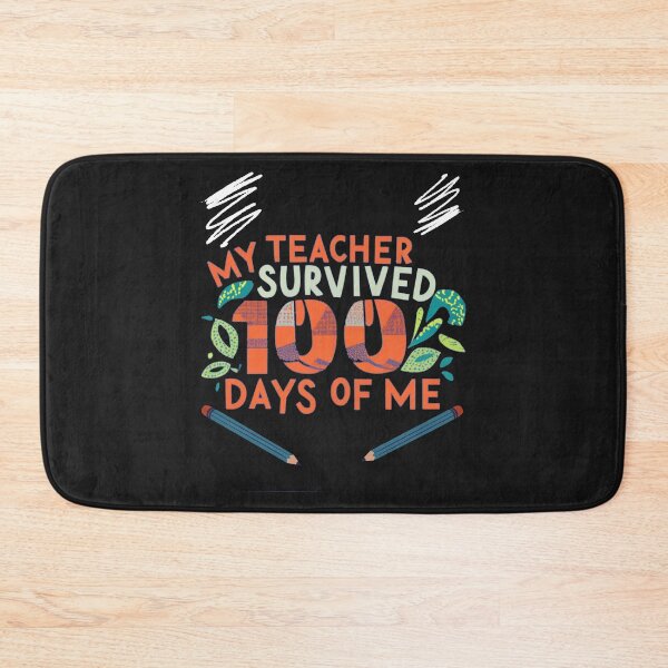 Item preview, My Teacher Survived 100 Days Of Me Orange letters designed and sold by Pawel Oska.