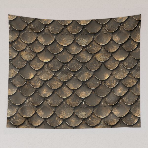 Item preview, Gold and Brass Scale Armor Pattern designed and sold by Reichcorp.