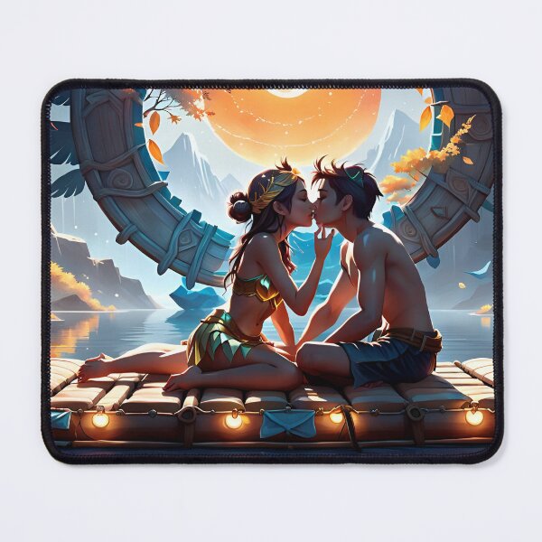 Item preview, A girl. A boy. A raft, designed and sold by Cushla-Tristan.