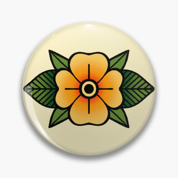 Item preview, Oldschool tattoo style flower designed and sold by Clara  Memmoli.