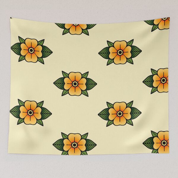 Item preview, Oldschool tattoo style flower designed and sold by Clara  Memmoli.