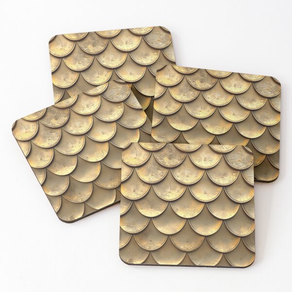 Item preview, Gold and Brass Scale Armor Pattern designed and sold by Reichcorp.