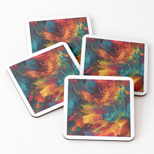Item preview, Explosion of Cosmic Paint Splatters - colors  designed and sold by PICbyFemke.