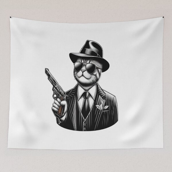 Item preview, Black Cat Criminal Gangster designed and sold by GLORY-LIFE.