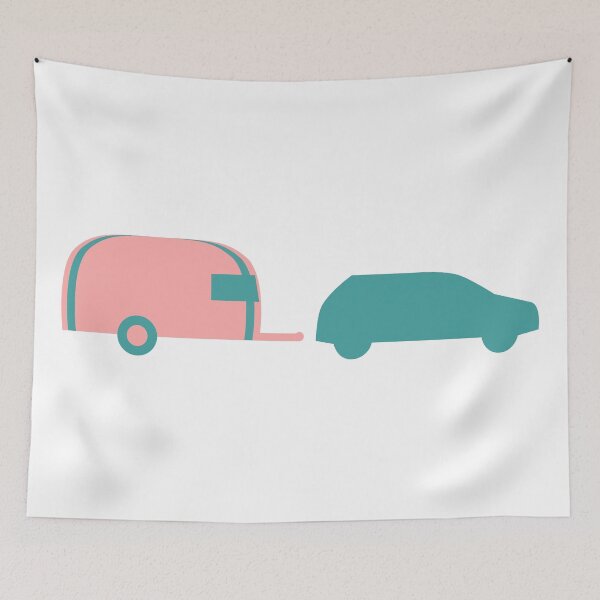 Item preview, SUV Towing Airstream - Retro Colors designed and sold by Jon Mardin.