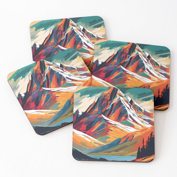 Item preview, Awe-Inspiring Mountain Peak Abstract  designed and sold by colorvisionart.