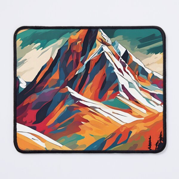 Item preview, Awe-Inspiring Mountain Peak Abstract  designed and sold by colorvisionart.