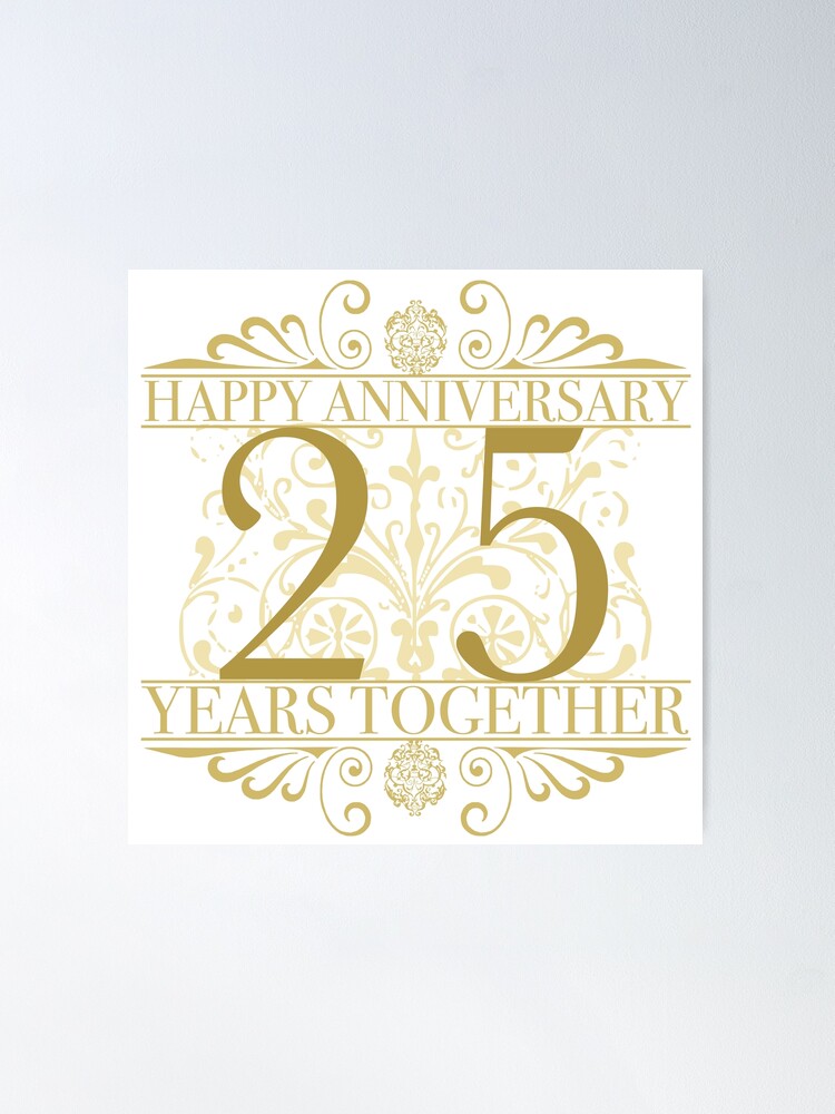 Elegant 60th Anniversary Poster for Sale by thepixelgarden