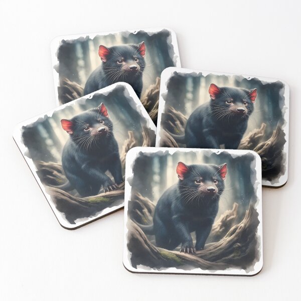Item preview, Tasmanian devil in forest designed and sold by RubisLeaf.