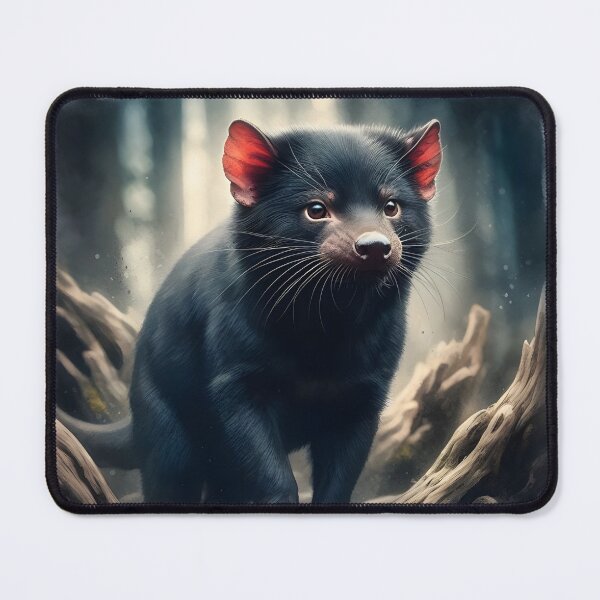 Item preview, Tasmanian devil in forest designed and sold by RubisLeaf.