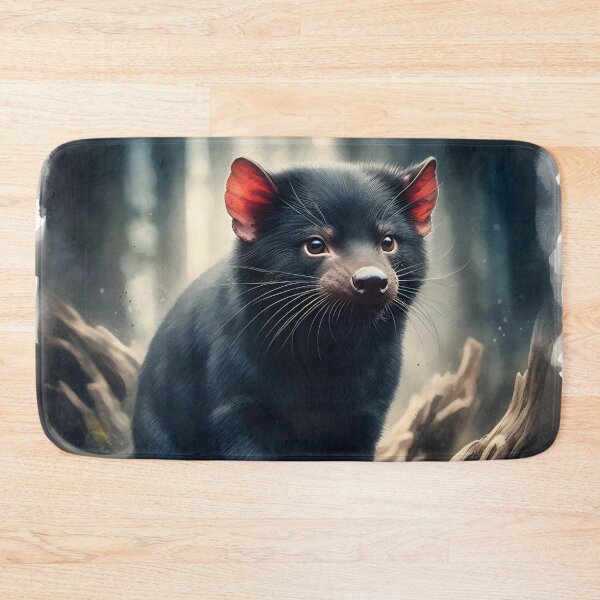 Item preview, Tasmanian devil in forest designed and sold by RubisLeaf.