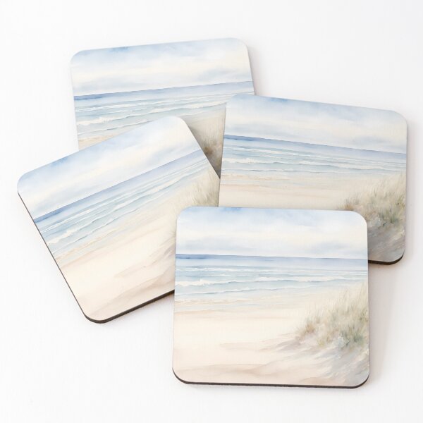 Item preview, Calming Seascape in Impressionist Watercolors designed and sold by colorvisionart.