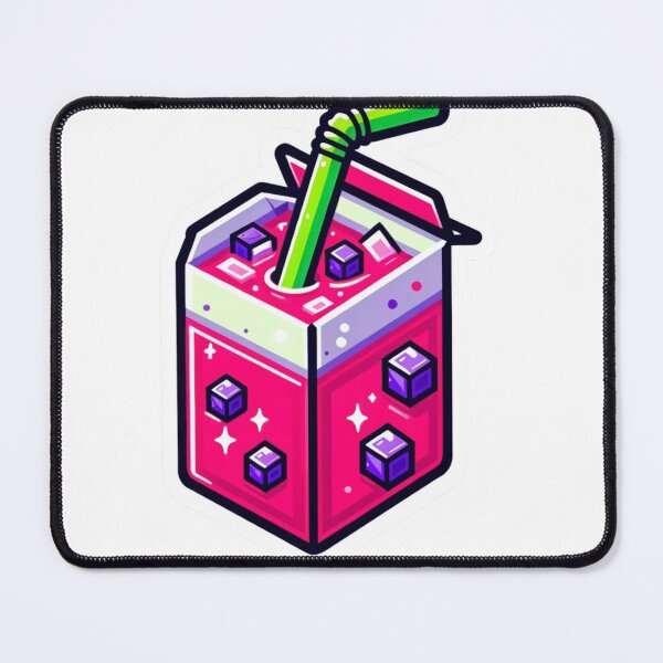 Item preview, Funky Pink Box Drink Sticker Design designed and sold by mymagicstoreus.