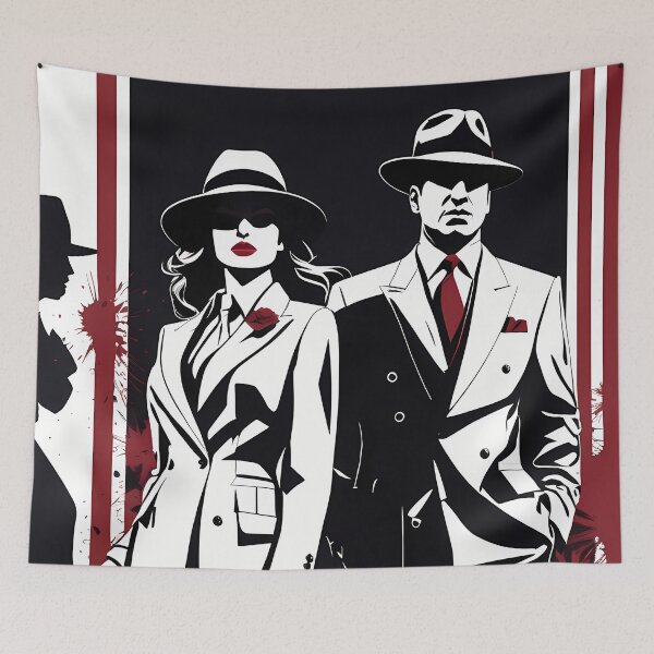 Item preview, Mafia Revealed: Digital Silhouettes as Witnesses to Crime designed and sold by Artedig.