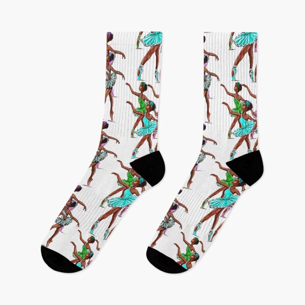 Item preview, African American ballerinas, Black ballerina girls with corn rows ballet dancing 1 !  black girl with Afro hair and dark brown skin wearing a pink tutu. Love Ballet designed and sold by Artonmytee.
