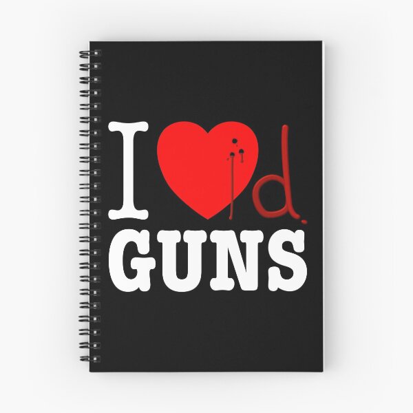 Item preview, I loved guns! Weapons satire. Bullet hole with blood designed and sold by peter2art.
