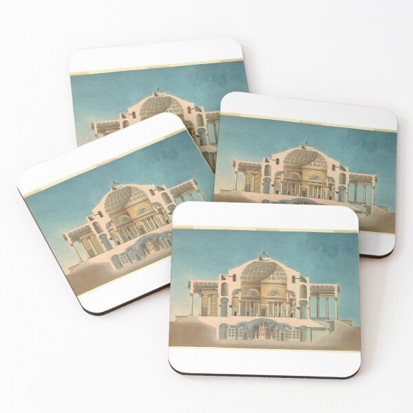 Item preview, Sections drawing for an Oratory (Memorial Chapel)  - Colour designed and sold by SLGA-Designs.