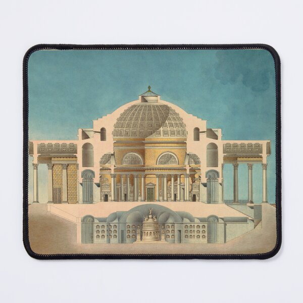 Item preview, Sections drawing for an Oratory (Memorial Chapel)  - Colour designed and sold by SLGA-Designs.