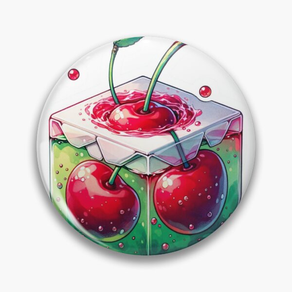 Item preview, Juicy Cherry Juice Box Sticker Art designed and sold by mymagicstoreus.