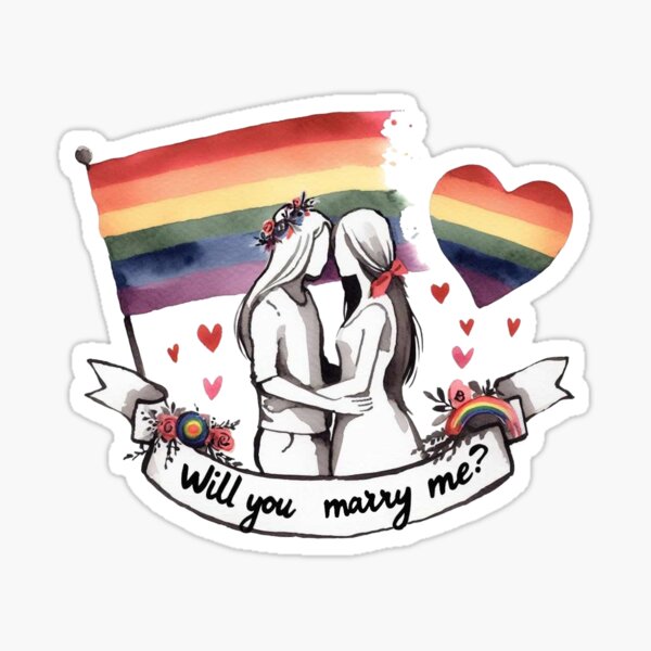 Item preview, Will you Marry me (lesbian) designed and sold by Vkinsify.